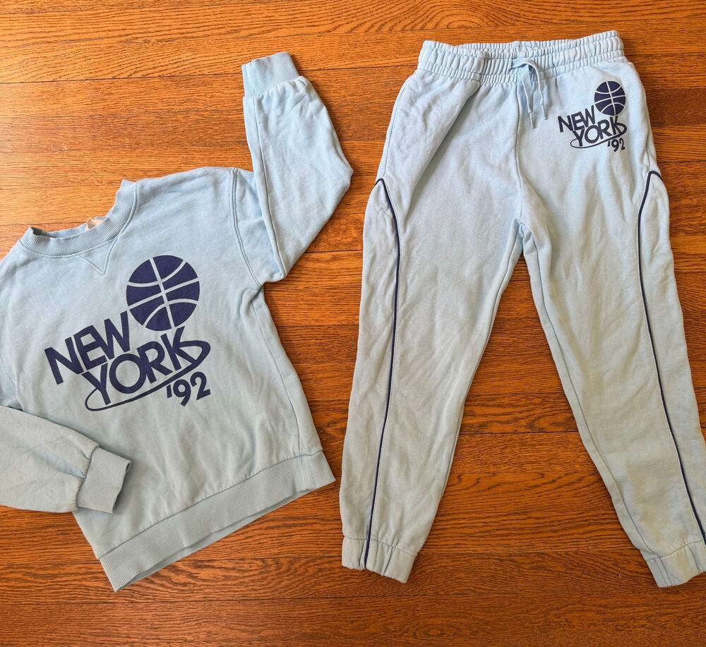 H&M Boys' New York 92 Sweat Set Size 6-7